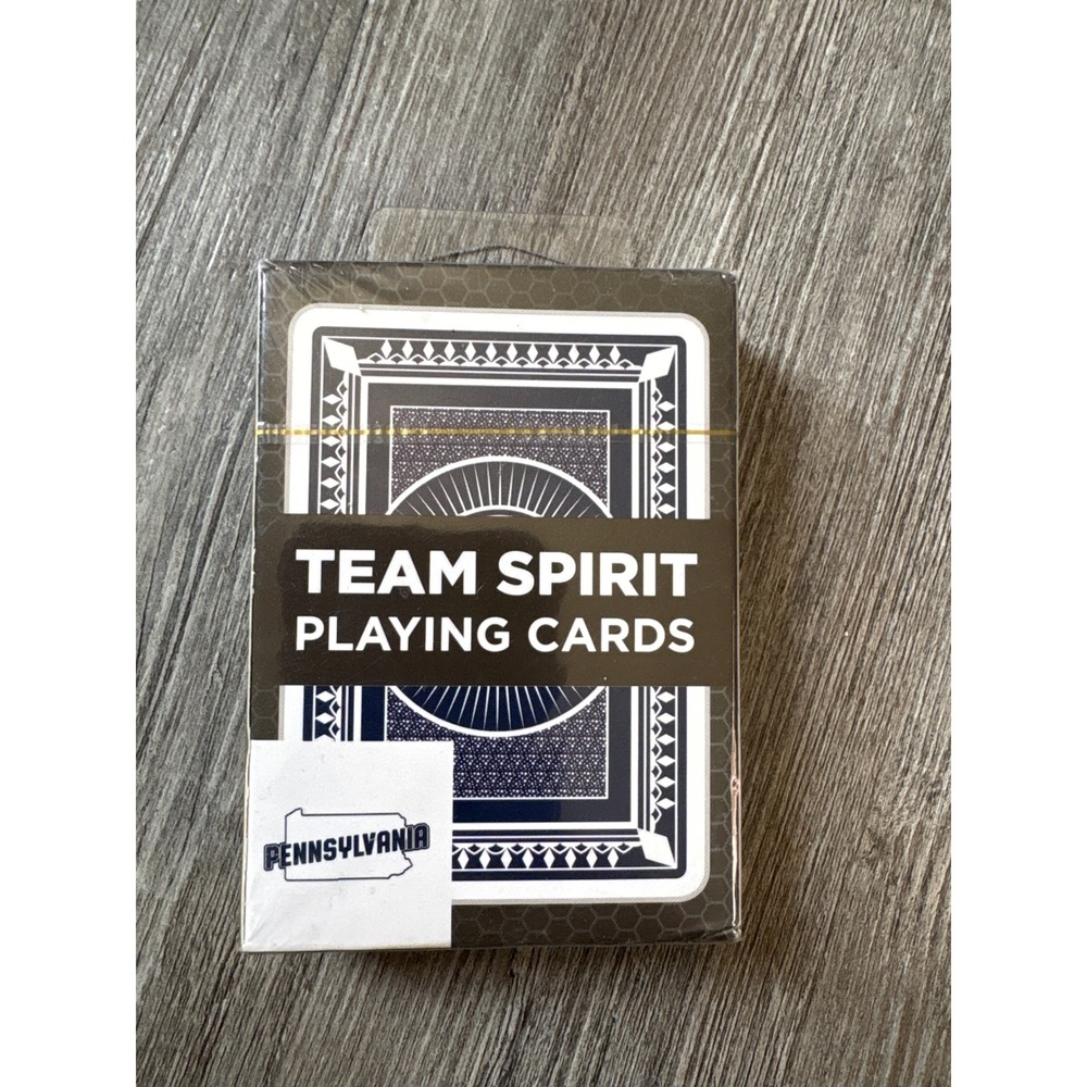 Team Spirit Playing Cards Pennsylvania State Navy Blue White New Sealed Deck